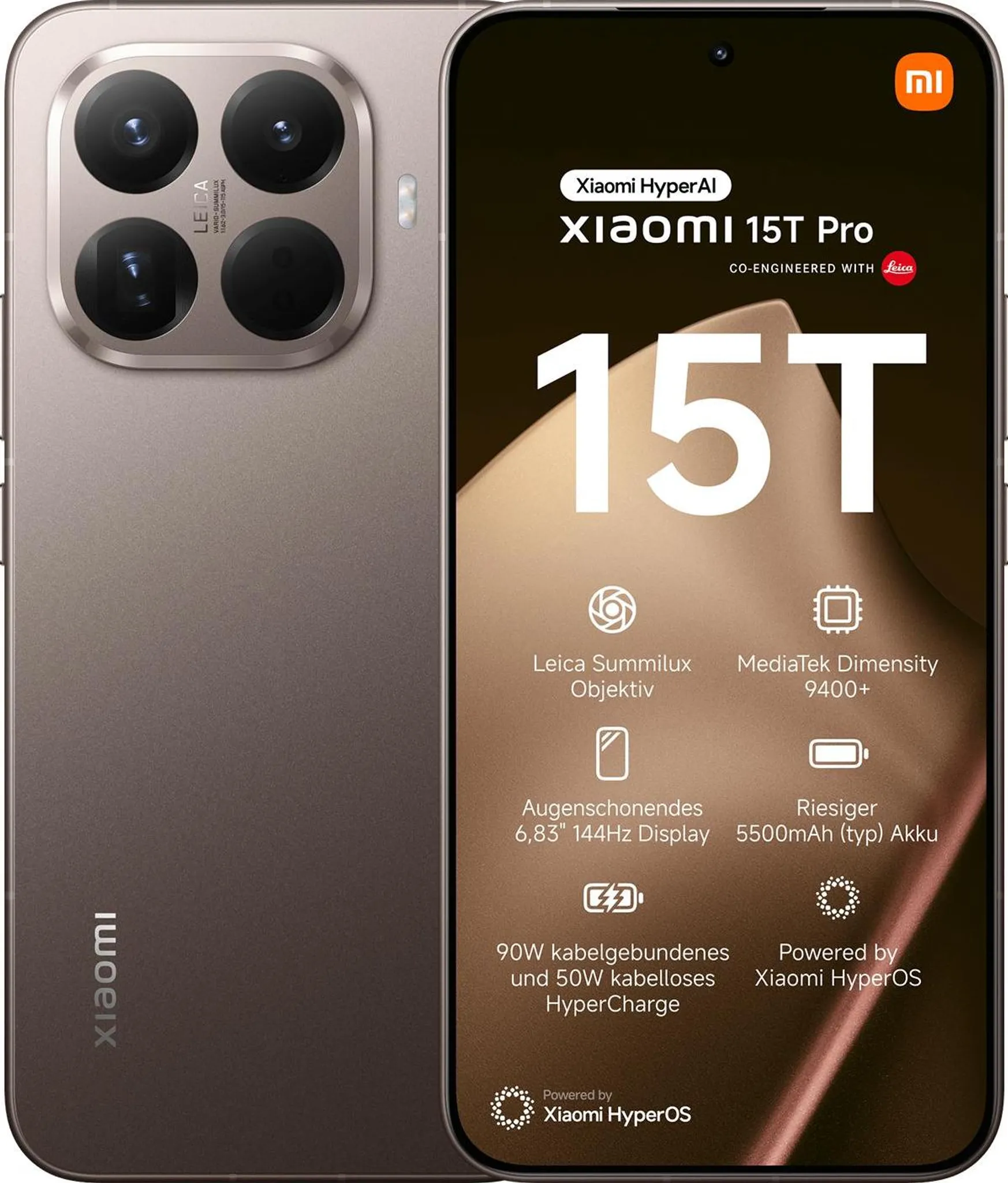 Xiaomi 15T Pro 1TB Mocha Gold