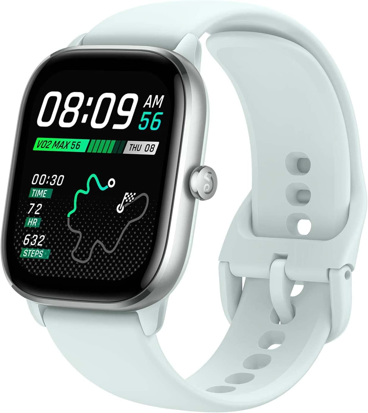 Amazfit GTS 4 Mini Smartwatch mit Blutsauerstoff Mint Blue